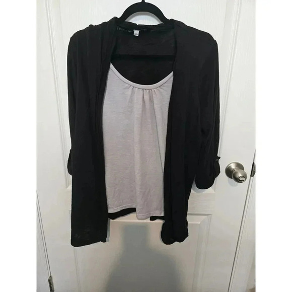 Black white notation cardigan  Large - Picture 1 of 12